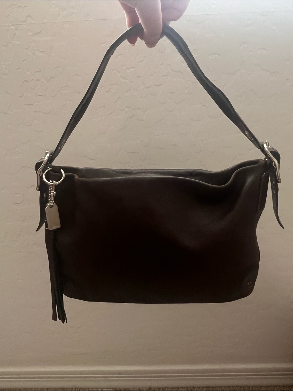 Coach 1417 Chocolate Brown Legacy East West Duffle Bag